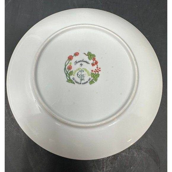 Vtg 1970s SEYMOUR MANN EDA FRAMBOISIER Salad Dessert Plates Set of 3 Raspberries - Picture 12 of 16